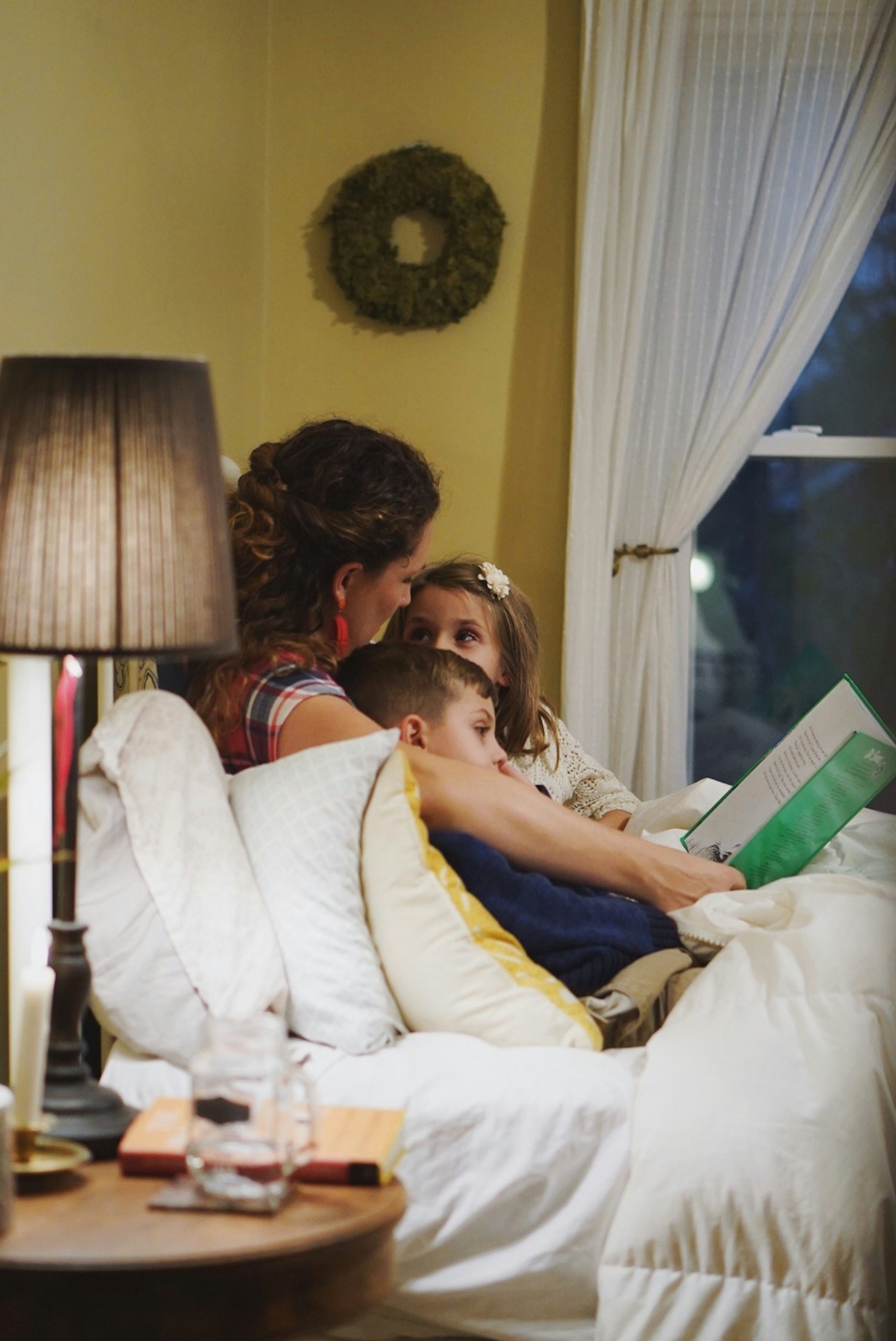 image from blog post - woman reading to her children